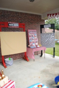 Photo booth,prize station and tattoo booth. 